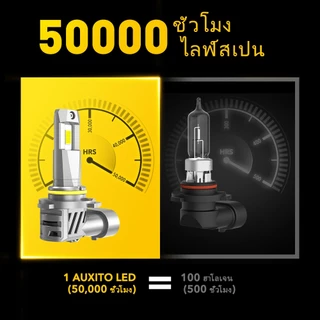 AUXITO 2PC ไฟหน้า M3S H11 HB3 9005 LED 80W 18000LM 6500k ปรับได้ สีขาว แบบเปลี่ยน Canbus