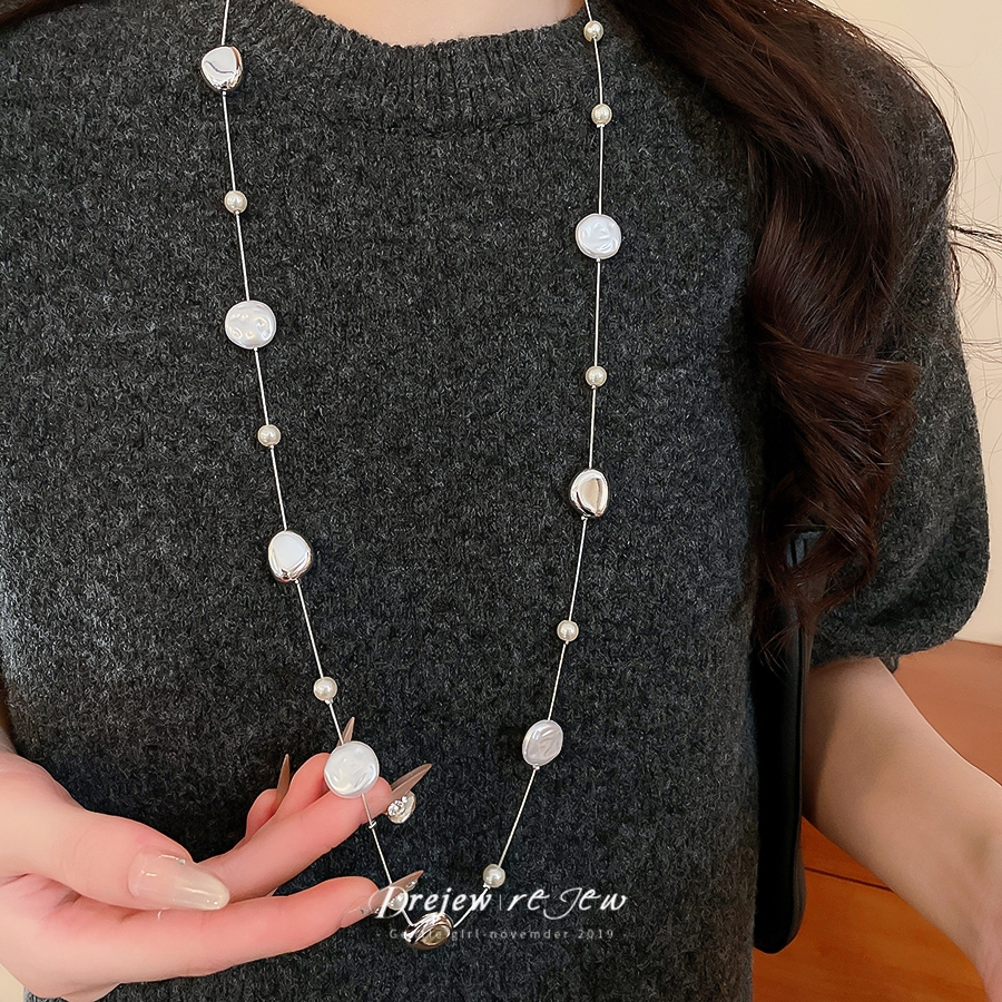 Dreejew Baroque Pearl Necklace สร้อยคอมากกว่าหนึ่งรูปแบบไข่มุกสำหรับลุคที่หรูหราและโดดเด่น