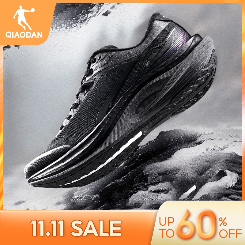 Qiaodan WIDE รองเท้าวิ่งผู้หญิงเท้ากว้างการดูดซึม Shock Breathable นุ่มน้ําหนักเบา QDB022252292