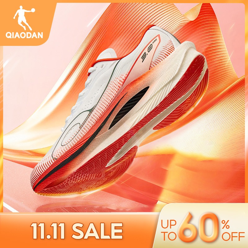 Qiaodan WIND 3.0 Pro รองเท้าวิ่งผู้ชาย Marathon Racing Training Full-Palm Carbon Plate QDB023252298ท