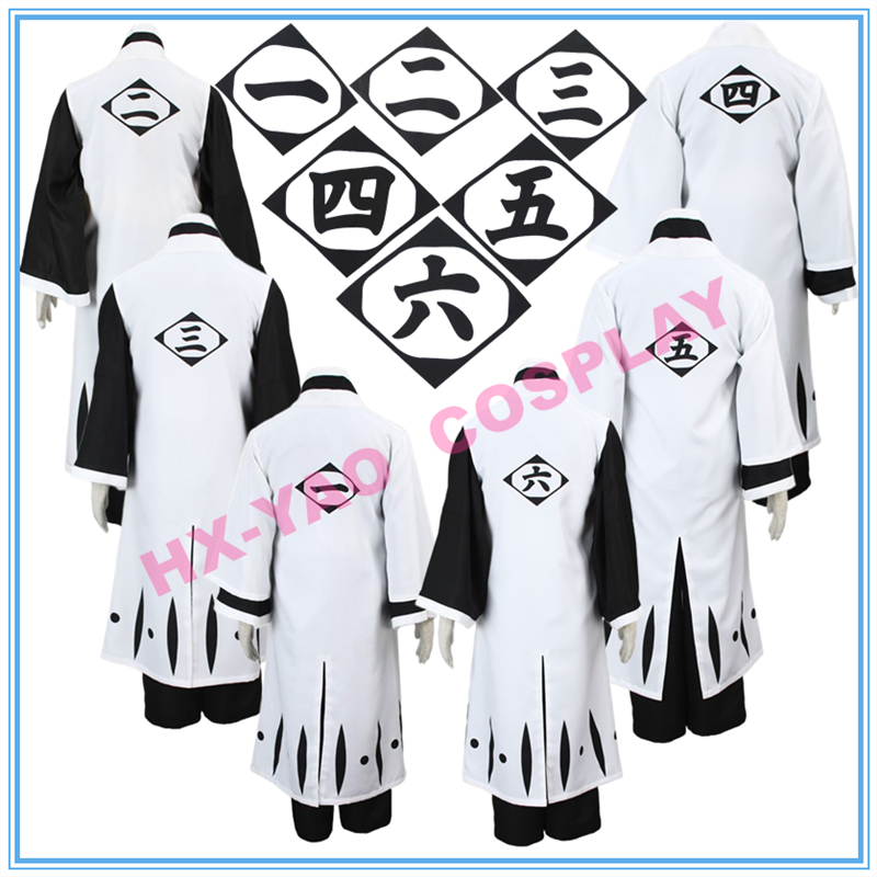 【HX-YAO】Bleach Gotei 13 cosplay costume Aizen Sousuke Ichimaru Gin Kuchiki Byakuya Soi Fon cosplay
