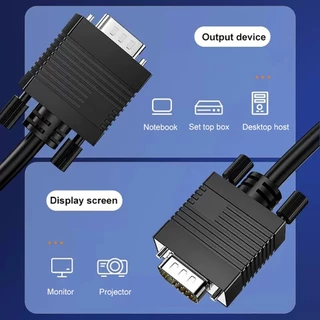 GIZZU 1.8M 1080p 60Hz Vga สาย 3+6 ชุบอะแดปเตอร์วิดีโอสายแปลงสําหรับโปรเจคเตอร์ TV Monitor 1 ปี GCPVV18