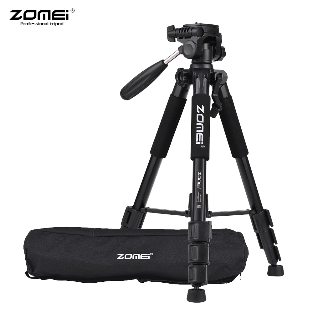 Zomei Q111 ขาตั้งกล้องอลูมิเนียมอัลลอยด์ 142 ซม. 56 นิ้ว น้ําหนักเบา พกพาง่าย พร้อมแผ่นปลดเร็ว สําหรับสมาร์ทโฟน Canon Nikon Sony DSLR
