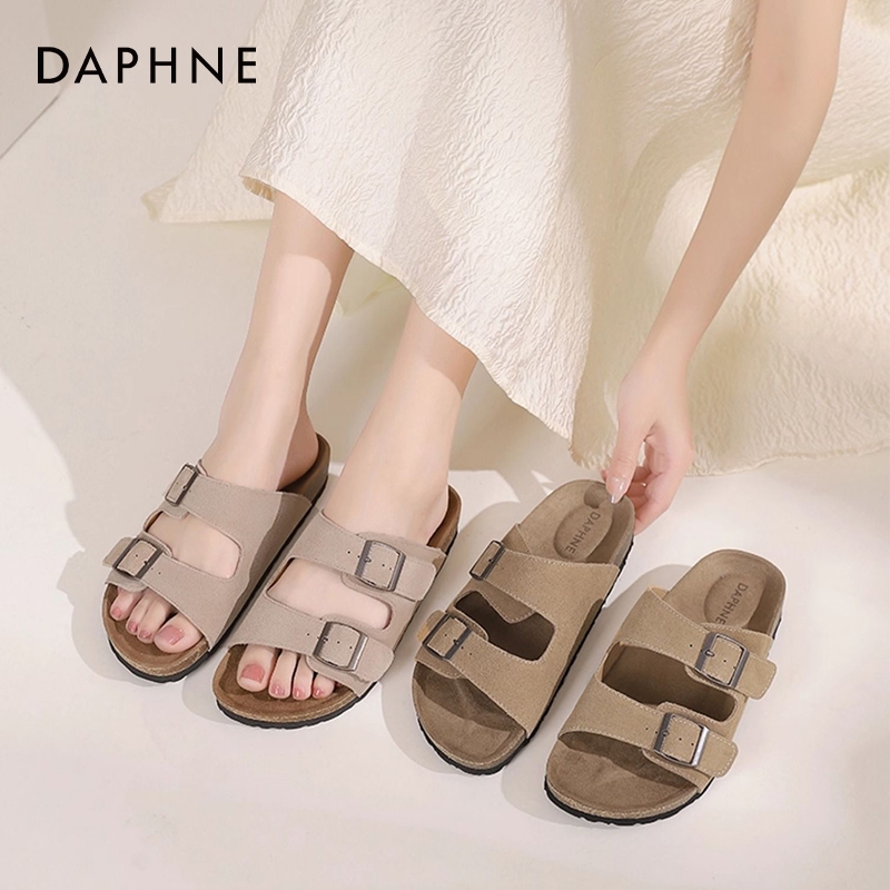 DAPHNE Women's Birkenstocks Flat Shoes รองเท้าส้นแบน หัวกลม 3024303014