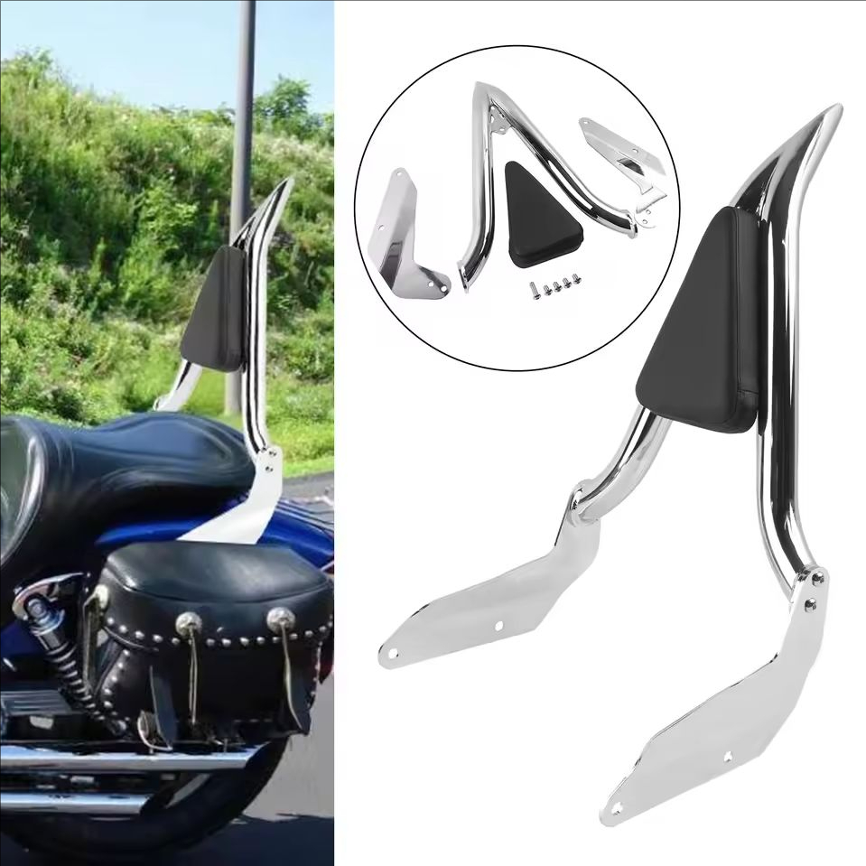 สําหรับ Honda Magna VF250 95-06 & VF750 VF750C 94-03 ผู้โดยสารที่ถอดออกได้ Sissy Bar พนักพิงเบาะรองน