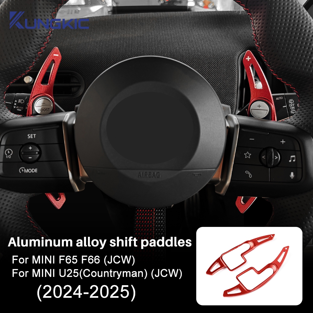MINI พวงมาลัย Paddle Shifters สําหรับ MINI Cooper Countryman U25 F65 F66 อุปกรณ์ตกแต่งภายใน