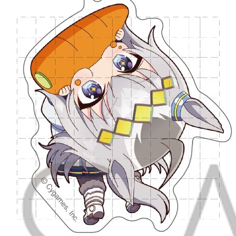 Uma Musume สวย Derby Kyoufuri แครอท Hang in มีพวงกุญแจอะคริลิค Chibi รุ่น Q น่ารัก Anime Charm
