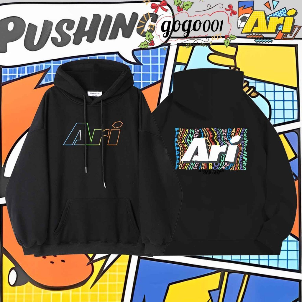 เสื้อกันหนาวเด็ก เสื้อฮู้ด Ari Football Jersey ฮู้ดแขนยาว Cotton Fashion ฮู้ด Graphic Ari Kids Hoodi