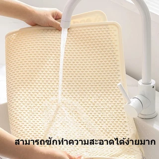45x65ซม-แผ่นรองอ่างล้างจานซิลิโคนอเนกประสงค์สําหรับห้องครัว-กันลื่นทนความร้อนและป้องกันการรั่ว | รองท่อระบายน้ํา, แผ่นรองคว่ําจานและแผ่นซับเคาน์เตอร์