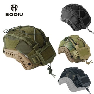 หมวกกันน็อก 500D ไนลอน พราง พร้อมกระเป๋าสำหรับแบตเตอรี่ สำหร…