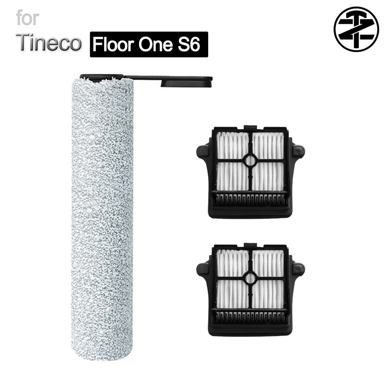 Tineco Floor One S6 / S6 Extreme Pro Wet&Dry อุปกรณ์เสริมเครื่องดูดฝุ่น แผ่นกรอง HEPA แปรงลูกกลิ้ง