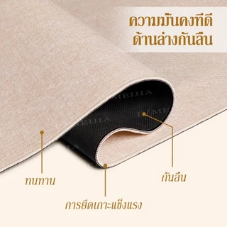 แผ่นรองเมาส์ วัสดุผ้าลินิน ขนาดใหญ่ ระบายอากาศ กันน้ํา