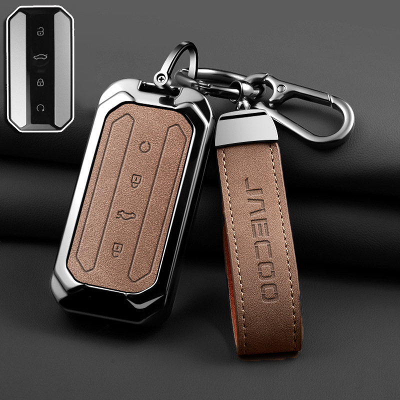 ฝาครอบกุญแจรถสําหรับ Jaecoo J5 EV Jaecoo 5 EV Key Fob กุญแจรถป้องกันปลอกอุปกรณ์เสริมพวงกุญแจ