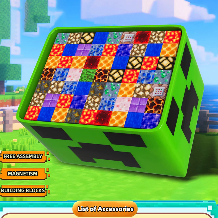 2025 ใหม่ 55-205 ชิ้น DIY บล็อกตัวต่อแม่เหล็ก Mini World Magnetic Building Blocks บล็อกปริศนาสําหรับของขวัญวันเกิดเด็กพร้อมกล่อง BUILD MINE MAGNET WORLD-REST ชุด