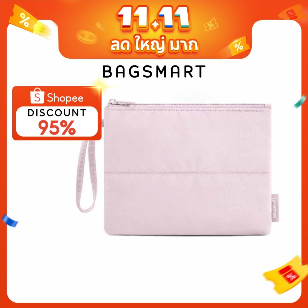 BAGSMART แบบพกพา ถุงเก็บของขนาดเล็ก การท่องเที่ยวกระเป๋าเครื่องสำอางขนาดเล็ก กระเป๋าถือขนาดเล็ก