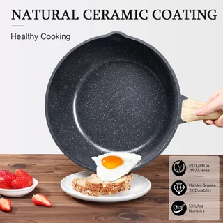 GIPP Non-Stick กระทะลึก 24/28 ซม. พร้อมฝาปิด PFOA ฟรีเหมาะสําหรับเตาตั้งพื้นทั้งหมด