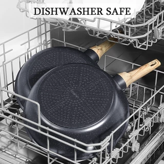 GIPP Non-Stick กระทะลึก 24/28 ซม. พร้อมฝาปิด PFOA ฟรีเหมาะสําหรับเตาตั้งพื้นทั้งหมด