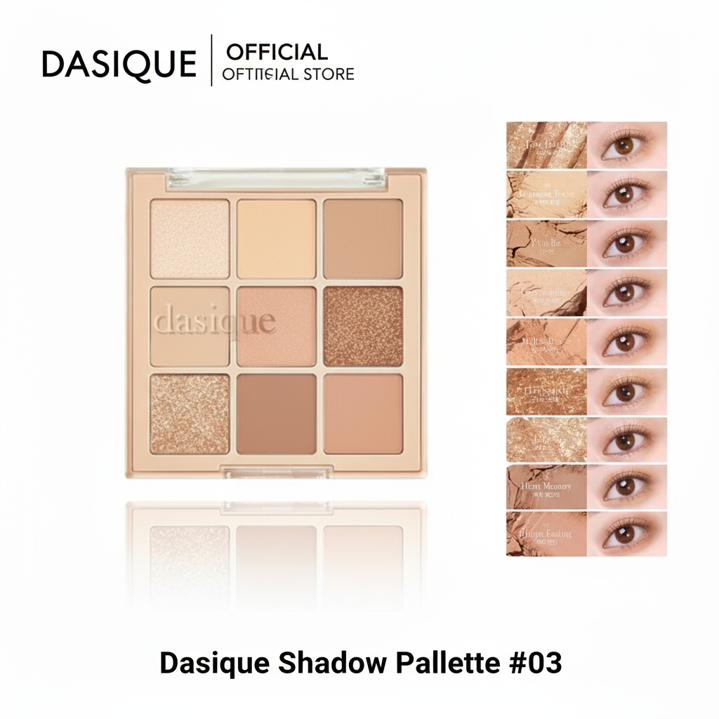 Dasique Shadow Palette Eyeshadow 03 Eyeshadow Palette พาเลทอายแชโดว์ยอดนิยม แมตช์ได้ทุกลุค