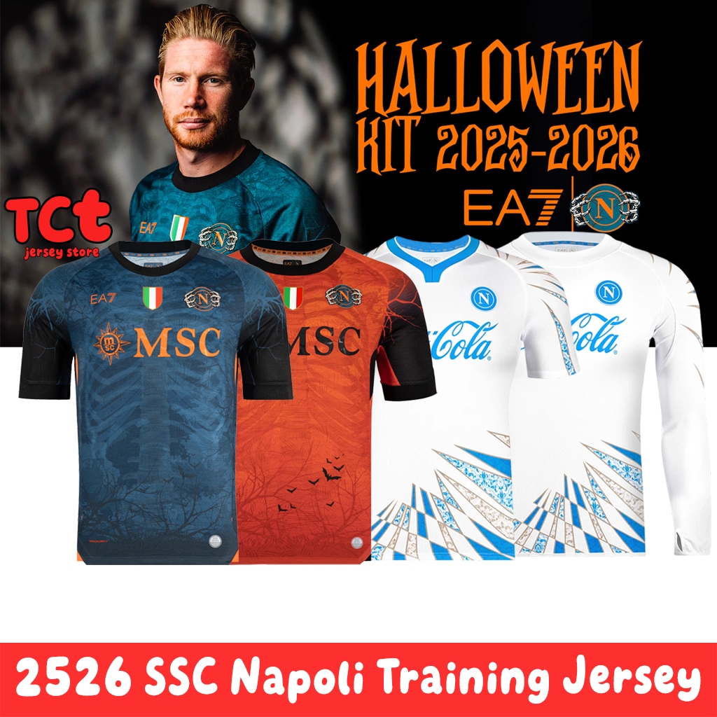 เสื้อยืดฝึกซ้อม SSC Napoli 25/26 สินค้าคุณภาพสูง สำหรับผู้ชื่นชอบและแฟนคลับฟุตบอล
