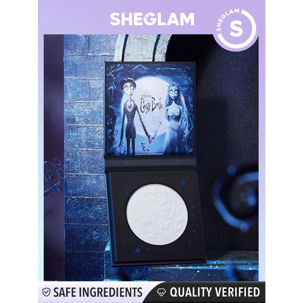 Corpse Bride X SHEGLAM Beaming Butterfly Highlighter Chrome Palette เครื่องสําอางแต่งหน้า
