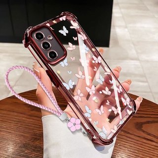 VRQR สําหรับ Xiaomi Poco C85 Redmi 15 5G 4G Redmi 15C 4G 5G สไตล์สาวสดกันกระแทกเคสโทรศัพท์ใสเชือกดอกไม้