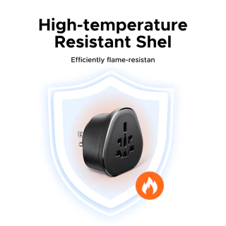 UGREEN เข้ากันได้กับอะแดปเตอร์สําหรับเดินทางอเนกประสงค์ 100V-250V, ปลั๊กไฟสากลออลอินวัน 1250W พร้อมซ็อกเก็ต US/EU/UK, ขนาดกะทัดรัดแบบพกพาสําหรับนับ 100 +