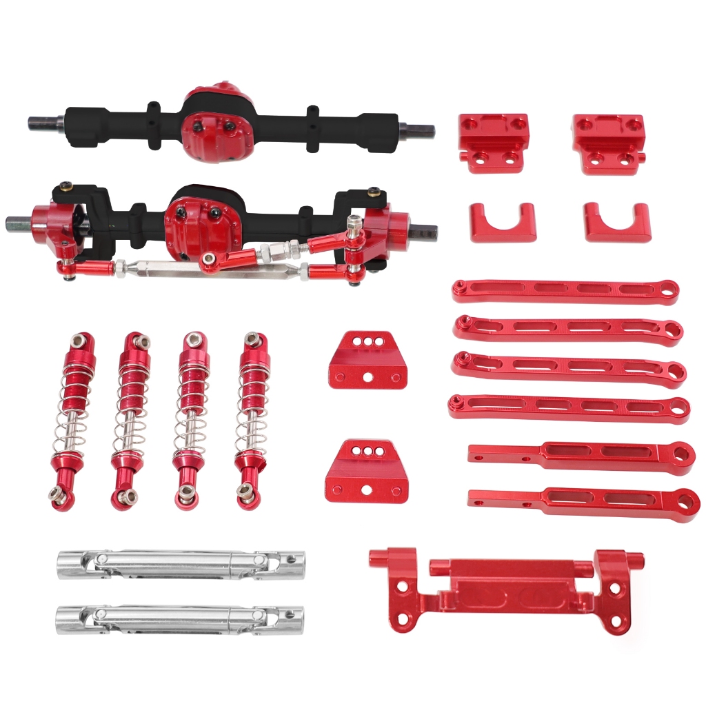 สําหรับ MN 1/12 MN82 MN82T LC79 MN82S MN82Pro RC รถโลหะด้านหน้าด้านหลังเพลาโช้คอัพไดรฟ์เพลา Linkage 