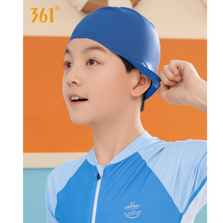 361 องศาเด็กสีทึบสาวหมวกว่ายน้ําซิลิโคนกันน้ําไม่บีบหัว