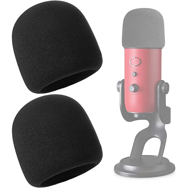 Wanjason Windscreen for Blue Yeti - Large Foam Cover Microphone Pop Filter for Blue Yeti, Yeti Pro แ