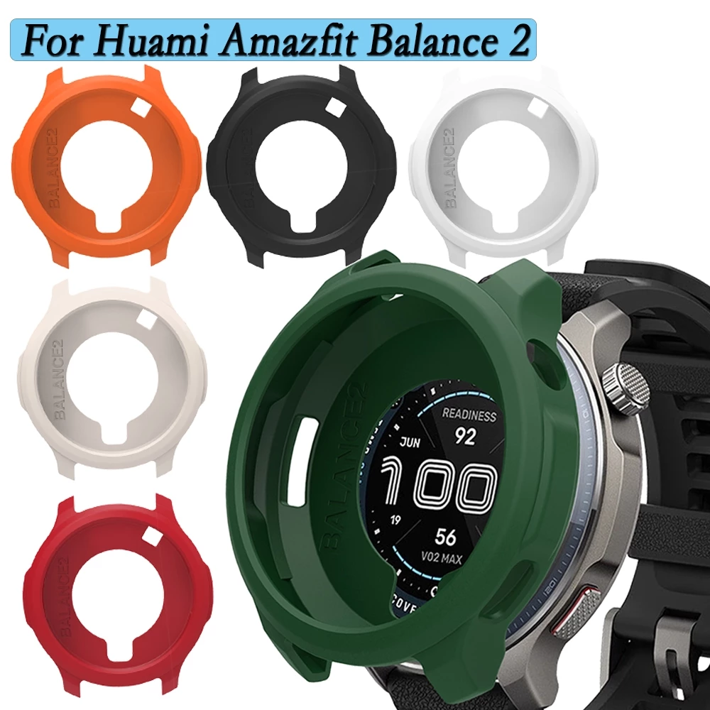 สําหรับ Huami Amazfit Balance 2 ฝาครอบซิลิโคน Hollow เคสป้องกัน Super Light นาฬิกาตกแต่งสําหรับ Amazfit Balance 2