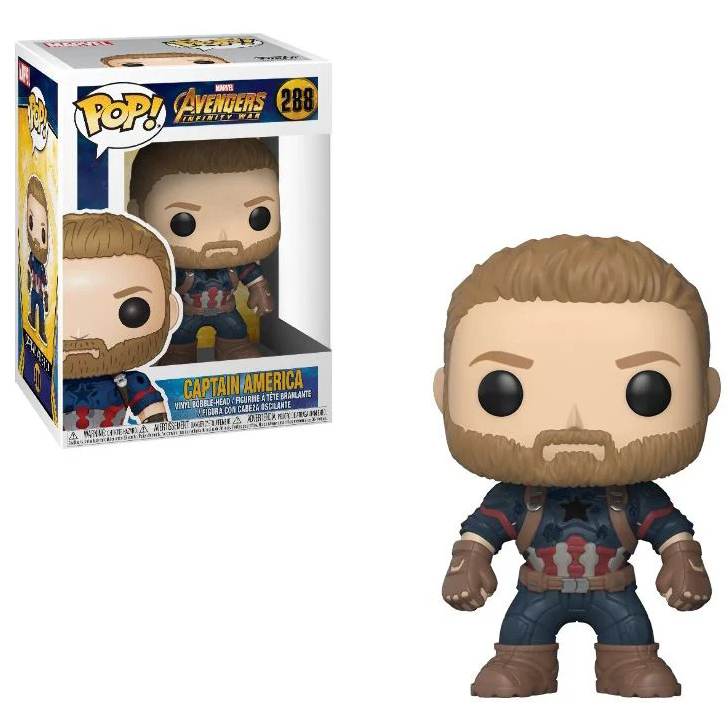 FUNKO ฟังโก้ป๊อป! The Avengers กัปตันอเมริกาไวนิล Action Figure ของเล่นตุ๊กตา