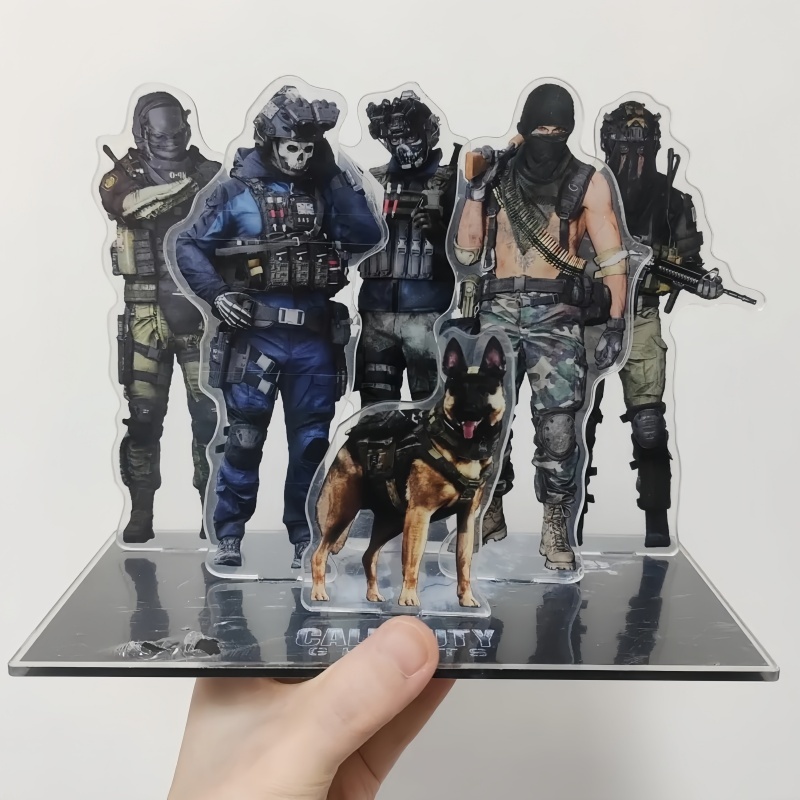 Call of Duty อะคริลิครูป Ghost Konig Krueger Keegan Nikto 15 ซม.เกมตัวละครจอแสดงผลเครื่องประดับ