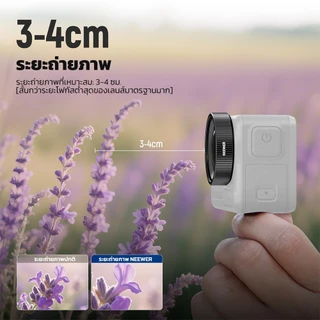 NEEWER 2X เลนส์มาโครสําหรับ DJI Osmo Action 5 Pro Action 4, เลนส์กล้องระยะใกล้, LS-68