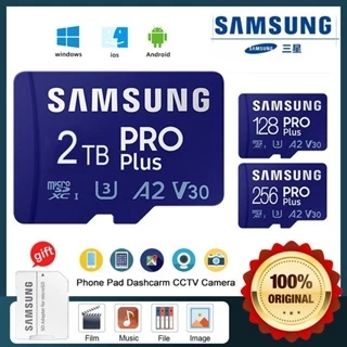 SAMSUNG PRO Plus Micro SD2TB 1TB Micro SD/TF Card 256gb 128GB แฟลช Micro Card 512GB U3 4K หน่วยความจ