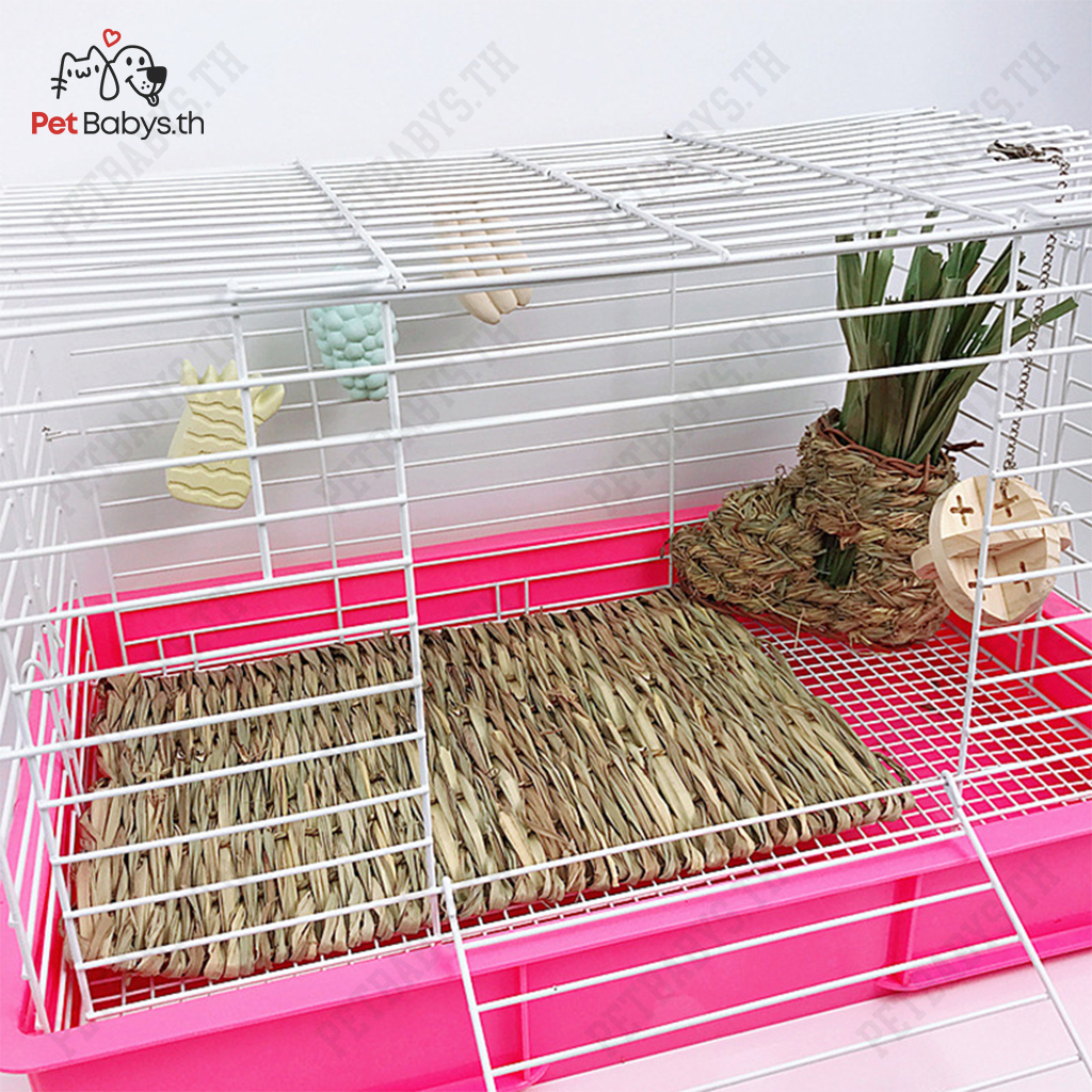 🐰ที่นอนหญ้าแห้ง เสื่อหญ้า รองพื้นกรงกินได้ สำหรับ กระต่าย หนูตะเภา แฮมเตอร์ เม่น ดัมโบ้แรท ชินชิล่า - รูปที่ 5