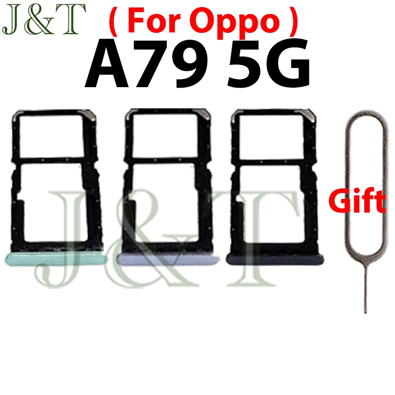 ใหม่สําหรับ OPPO A79 5G 2023 CPH2557 ซิมการ์ดถาดช่องใส่การ์ด Reader SD Slot อะแดปเตอร์อะไหล่