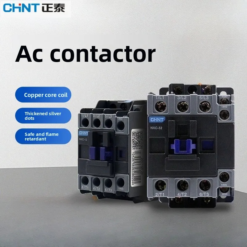 Original CHINT NXC-09 NXC-12 NXC-18 NXC-25 NXC-32 NXC-38 LC1 NXC Contactor Magnetic AC Contactor AC2