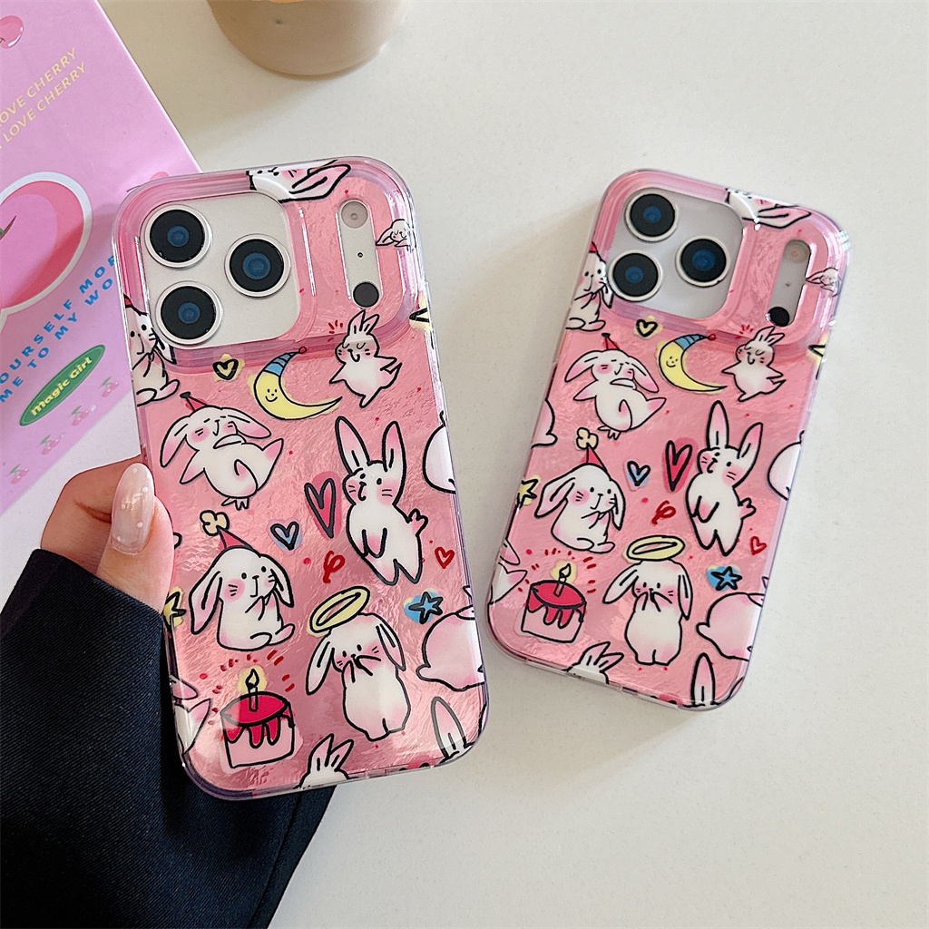 สําหรับIphone Case 17 Pro Max 16 Pro Max 15 Pro Max 14 Pro Max Moon Rabbitเคสโทรศัพท์