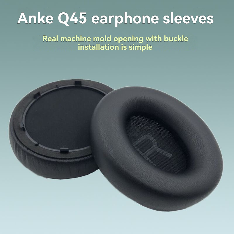 เหมาะสําหรับ Anker Soundcore Q45 Earmuffs Earmuffs หูฟังแผ่นรองหูฟัง 1 คู่อุปกรณ์เสริม