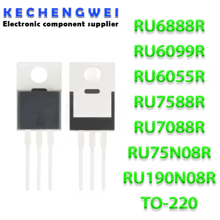 5PCS RU190N08R TO-220 RU190N08 TO220 190N08 80V 190A 10pcs RU6888R TO220 RU6888 TO-220 RU6888R3 RU60
