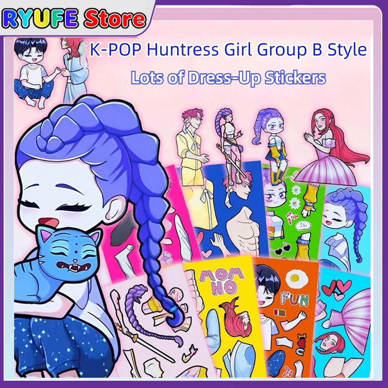 ​สติ๊กเกอร์ตกแต่ง K-POP ไอดอล การ์ตูน  สำหรับแพลนเนอร์ ไดอารี่ สติกเกอร์โน๊ตบุ๊ค ความละเอียดสูง​