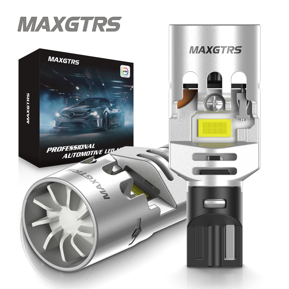MAXGTRS T15 W16W LED 921 912 LED Canbus ไม่มีข้อผิดพลาดไม่มี Hyper Flash รถย้อนกลับที่จอดรถไฟเลี้ยวหลอดไฟ Amber สีเหลืองสีขาว