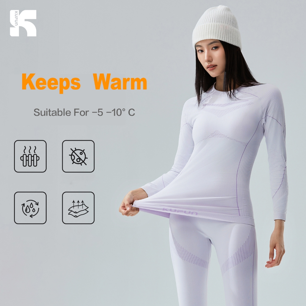KUFUN Sports ชุดฝึกซ้อมแห้งไว ระบายอากาศดี สำหรับทั้งผู้ชายและผู้หญิง ใช้ได้หลายกิจกรรม เช่น การปีนเขาระหว่างเทรนning