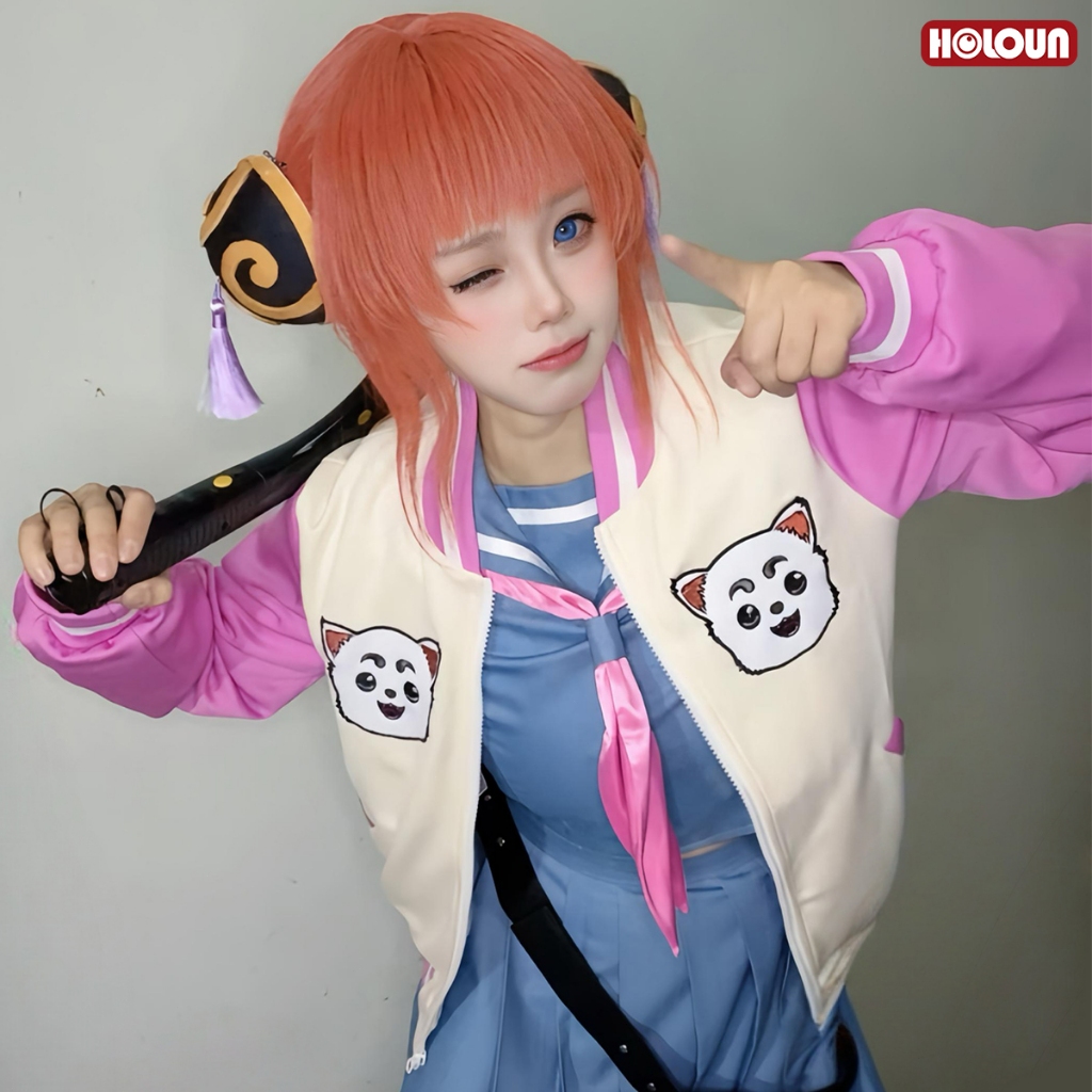 HOLOUN GinTama อะนิเมะ Kagura คอสเพลย์ เครื่องแต่งกาย