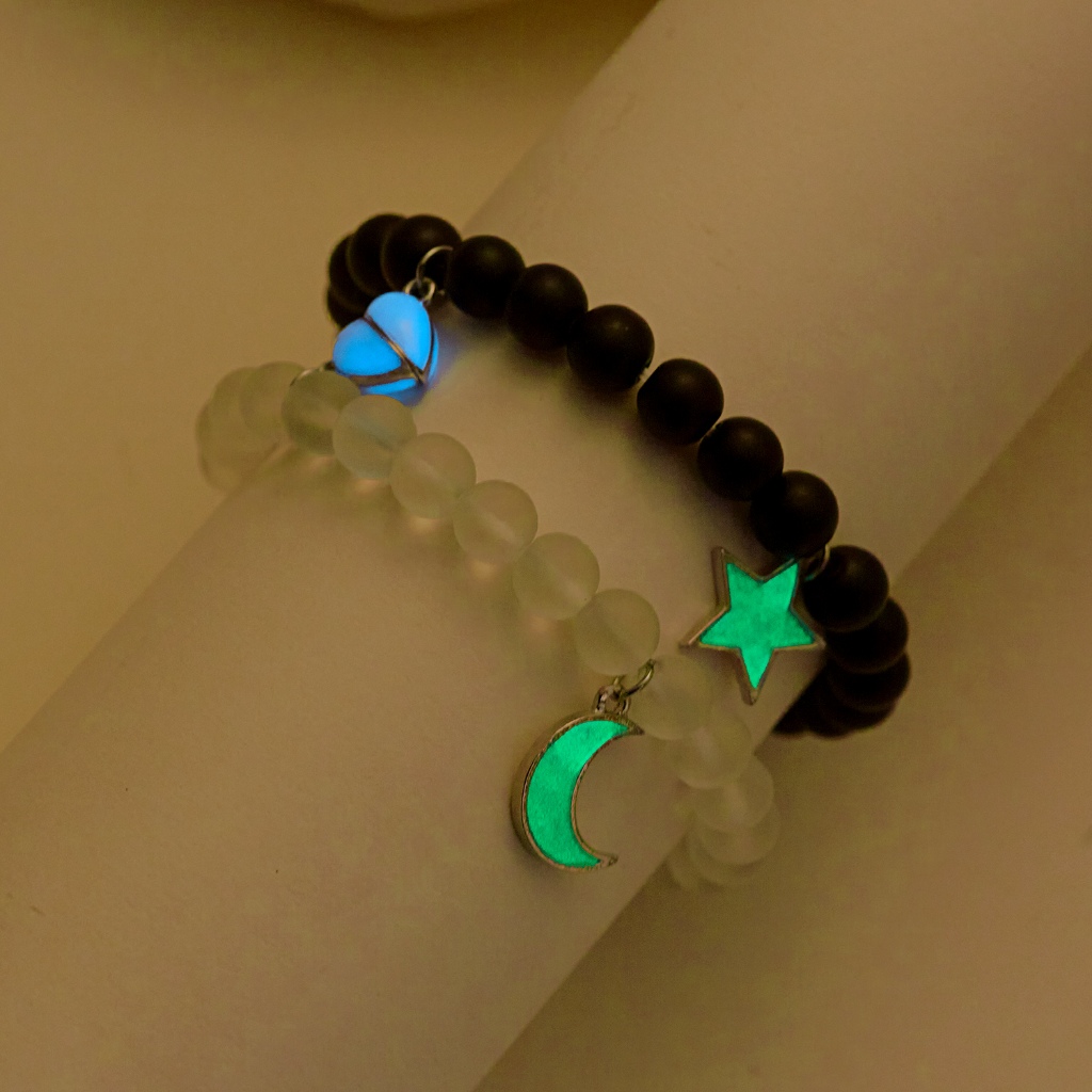 2 ชิ้น Spider Web Bracelet Set Halloween Couple BFF Matching Jewelry