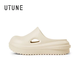 UTUNE หนา Mueller รองเท้าแตะรอบ Toe รองเท้าแตะครึ่ง EVA ลื่นกันน้ําฤดูร้อนรองเท้าแตะกลางแจ้ง