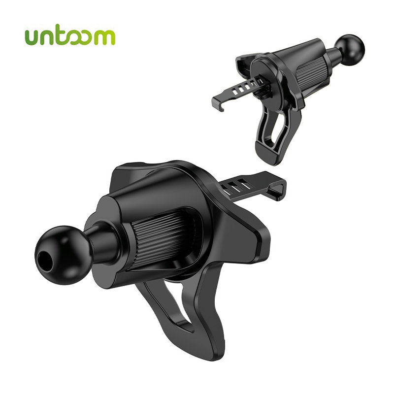 Untoom รถ Air Vent คลิป Mount 17 มม.ฐานหัวบอลเกลียวตะขอสําหรับรถยนต์ Air Outlet ที่วางโทรศัพท์มือถือ GPS Bracket อุปกรณ์เสริม