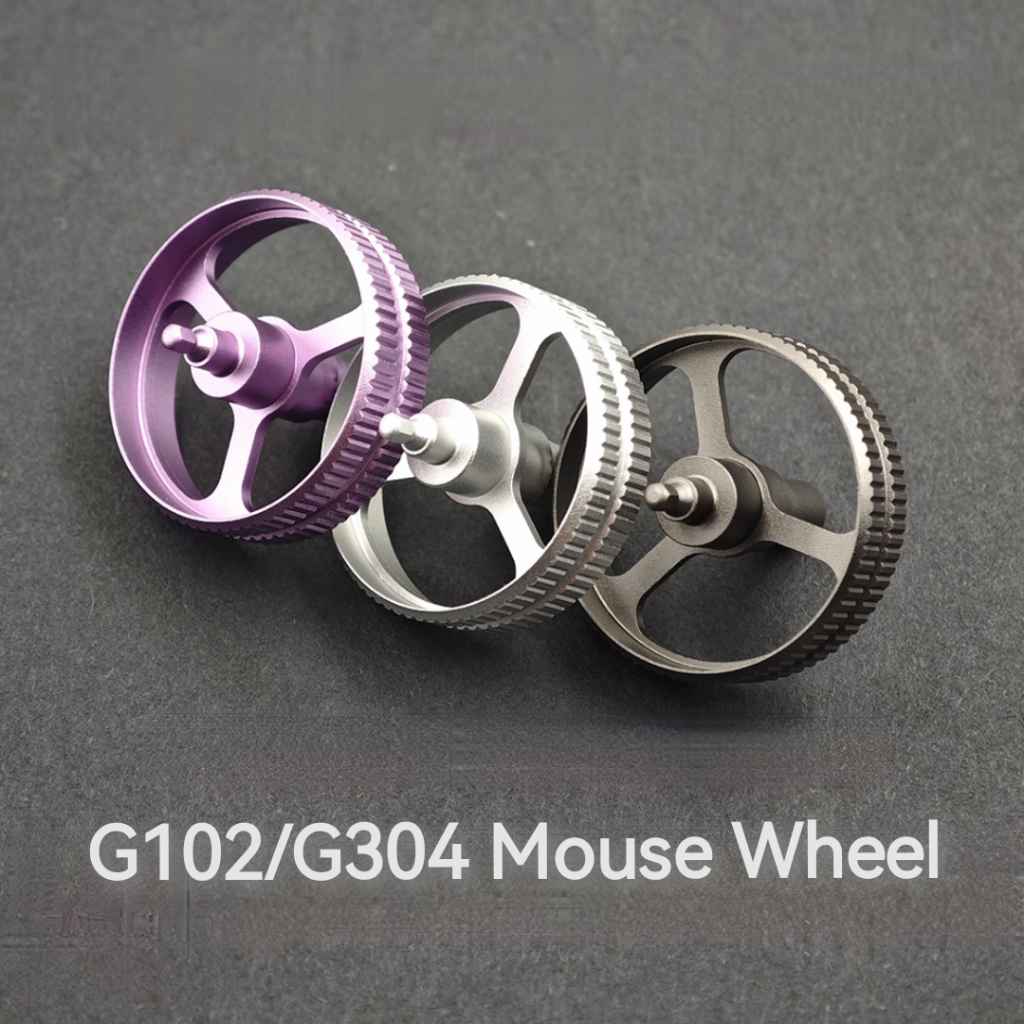 อุปกรณ์เสริมเมาส์ล้อเมาส์อลูมิเนียมอัลลอยด์สําหรับ Logitech G102/GPRO/G304/G305