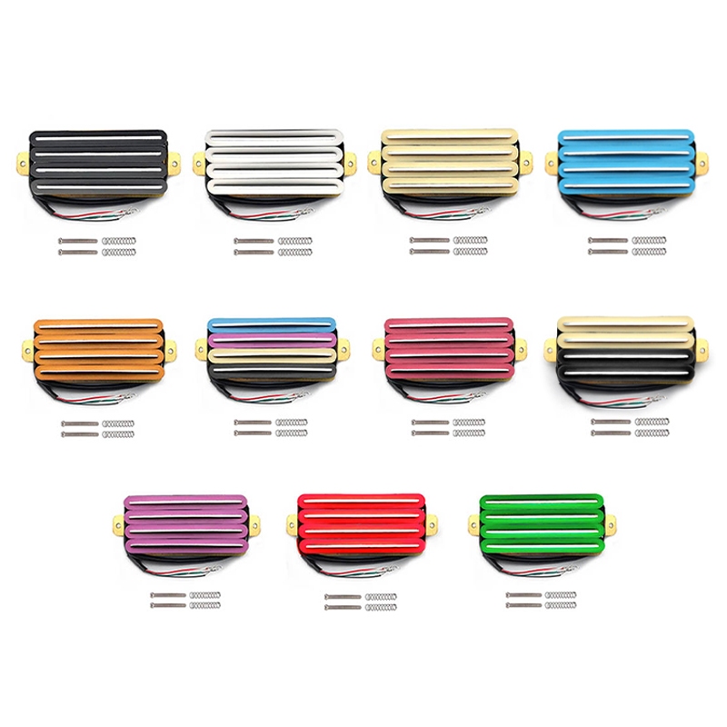 Double Rail 2-Dual Blade กีตาร์ไฟฟ้า High Output Track Type Four Coil Humbucker Pickup