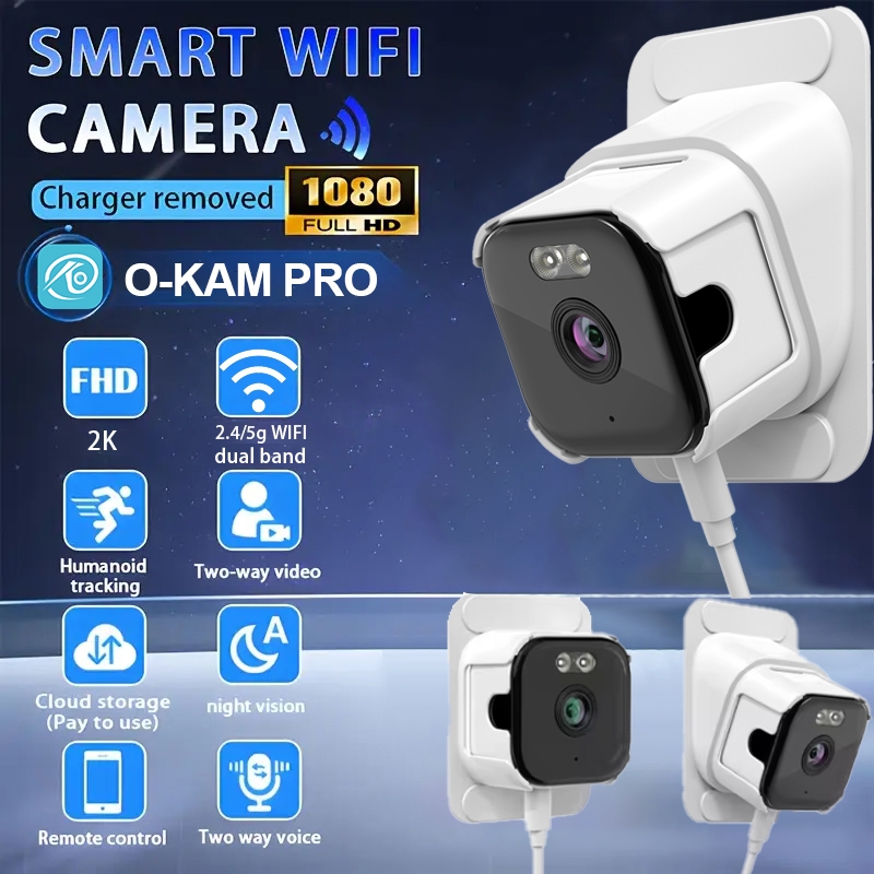 O-KAM PRO 5MP+2K HD 2.4g/5g Dual Band WIFI กล้องวงจรปิดในร่ม MINI Security การเฝ้าระวังกลางแจ้ง Full